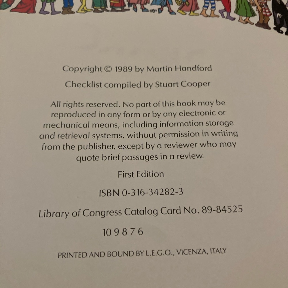 1987, 1988, 1989 Where’s Waldo Books